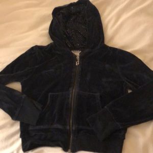 Girls Guess velour hoodie
